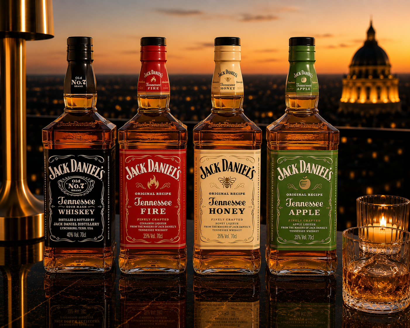 Jack Daniel's 4cl ( Classique, Fire, Honey, Pomme )